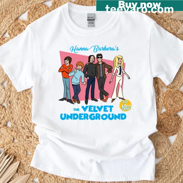 T-shirt with abstract underground-inspired cartoon graphic.