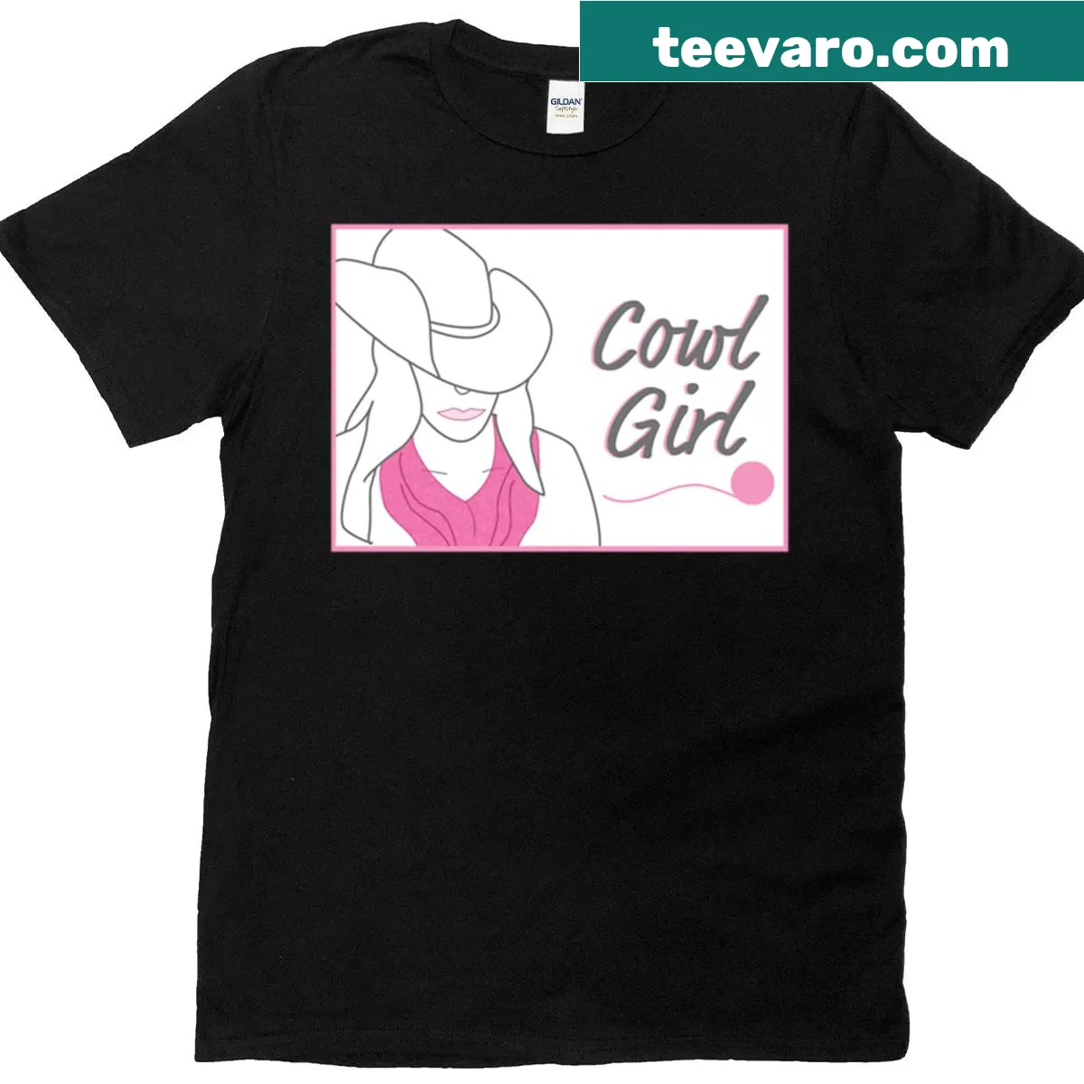 Illustration of a girl in a cowl on a casual t-shirt — on a men's t-shirt