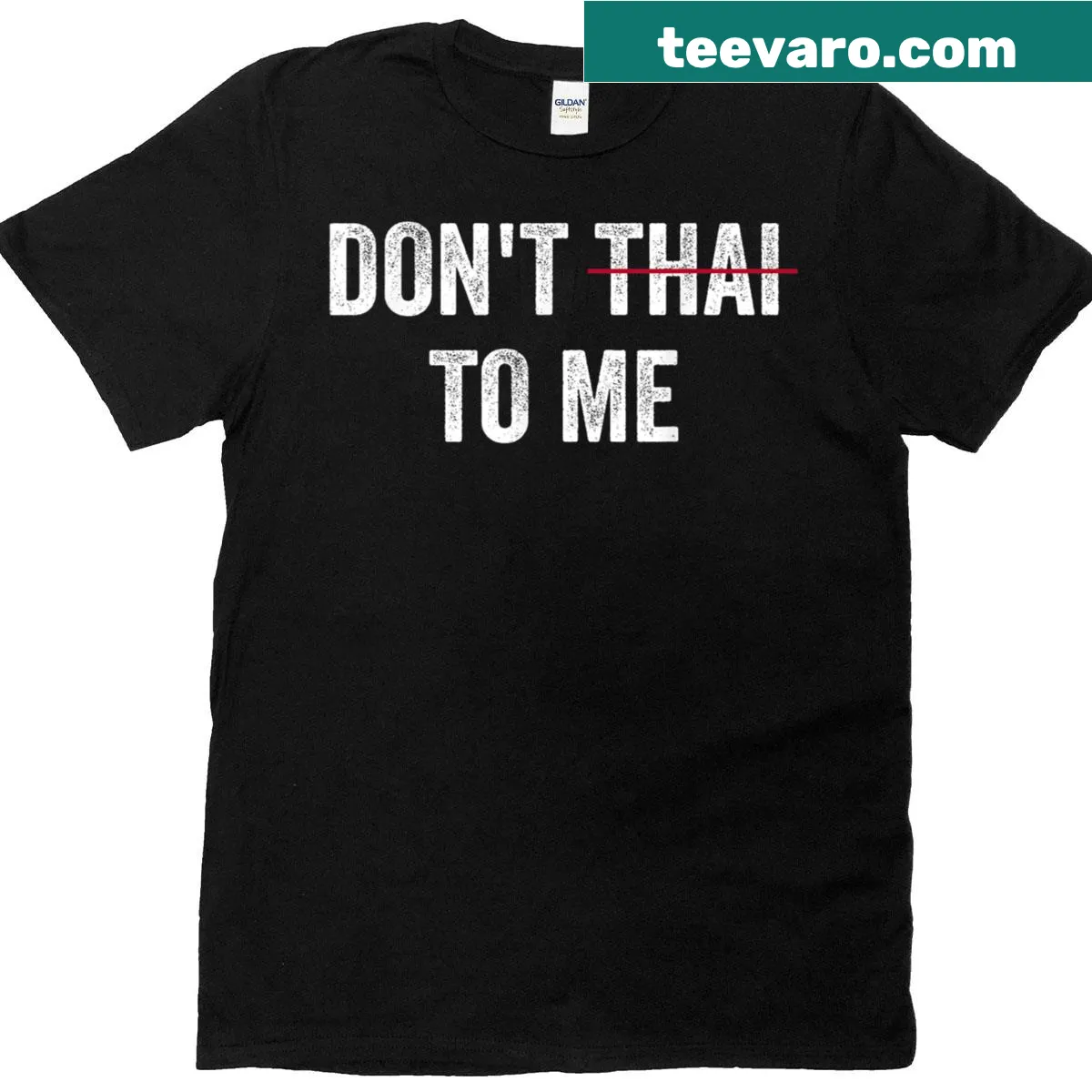 T-shirt with humorous text about Thailand and Khmer conflict — on a men's t-shirt