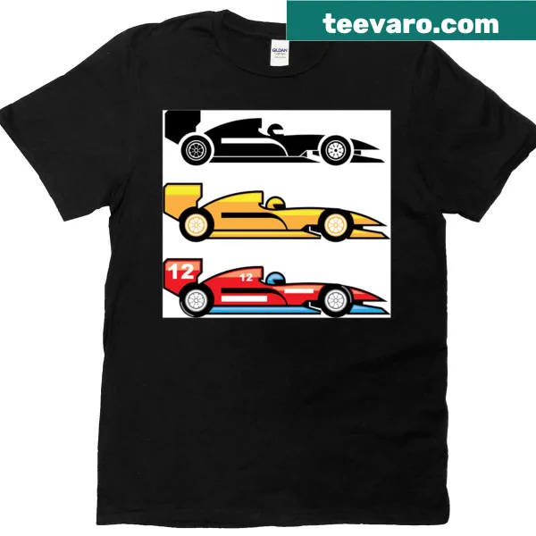 T-shirt with a dynamic Formula 1 racing graphic