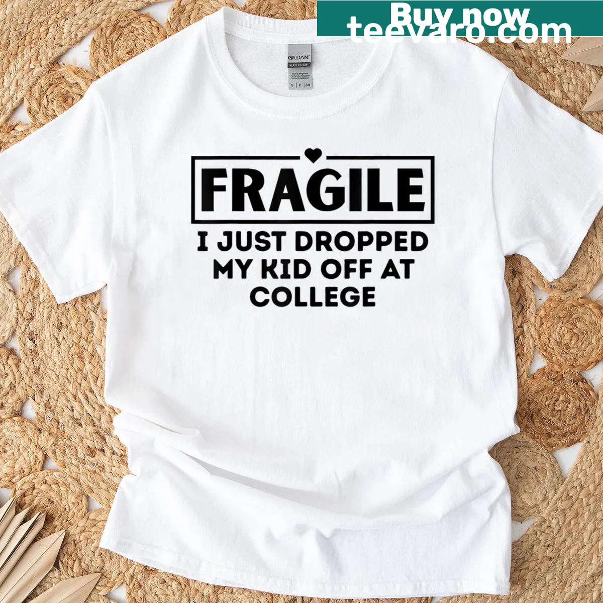 Funny T-shirt for parents dropping kids off at college — on a men's t-shirt