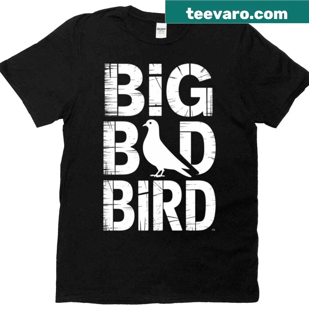 Humorous pigeon breeding graphic on a T-shirt — on a men's t-shirt