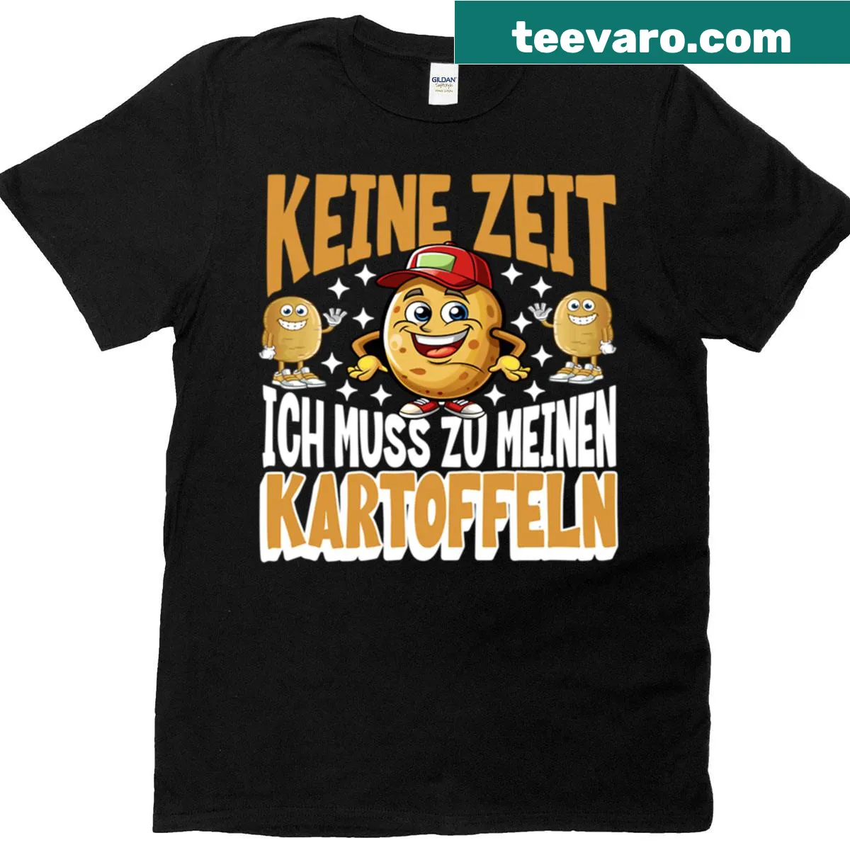 Funny potato gardener saying t-shirt for farmers — on a men's t-shirt