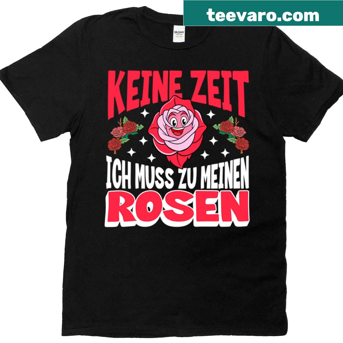 Funny rose gardener saying t-shirt for flower fans — on a men's t-shirt
