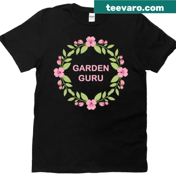Floral gardener graphic on a humorous t-shirt.