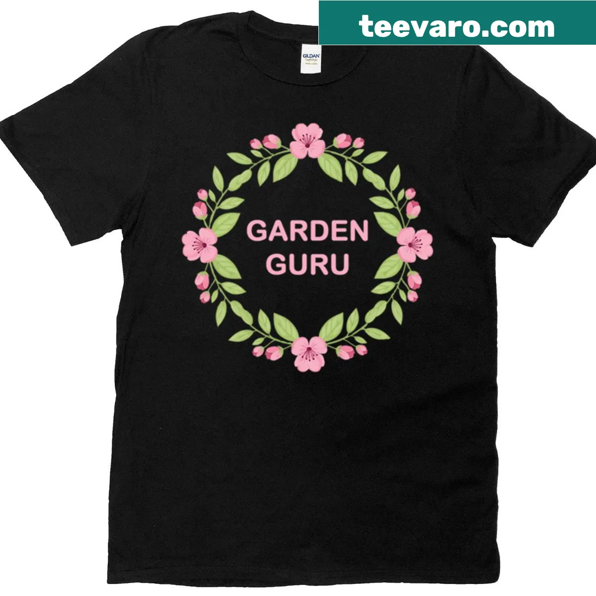Floral gardener graphic on a humorous t-shirt. — on a men's t-shirt