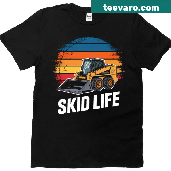 Heavy equipment operator text design on a premium workwear t-shirt
