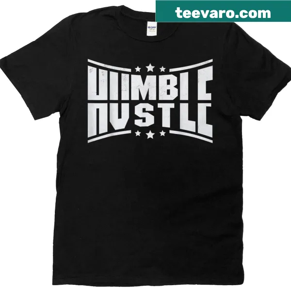 Funny t-shirt with 'Hustle Humble Hard Work' and odometer graphic