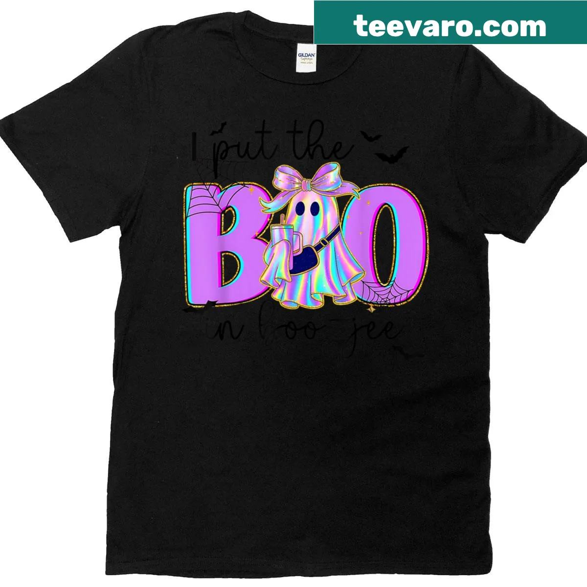 Funny Halloween T-shirt with humorous phrase about being boujie — on a men's t-shirt
