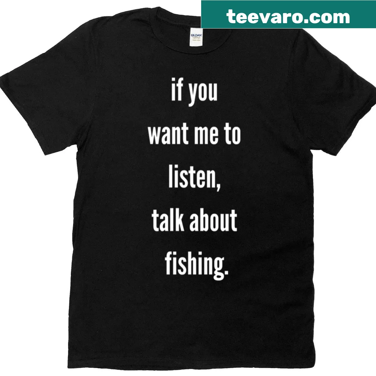 Funny fishing-themed T-shirt with a humorous slogan. — on a men's t-shirt