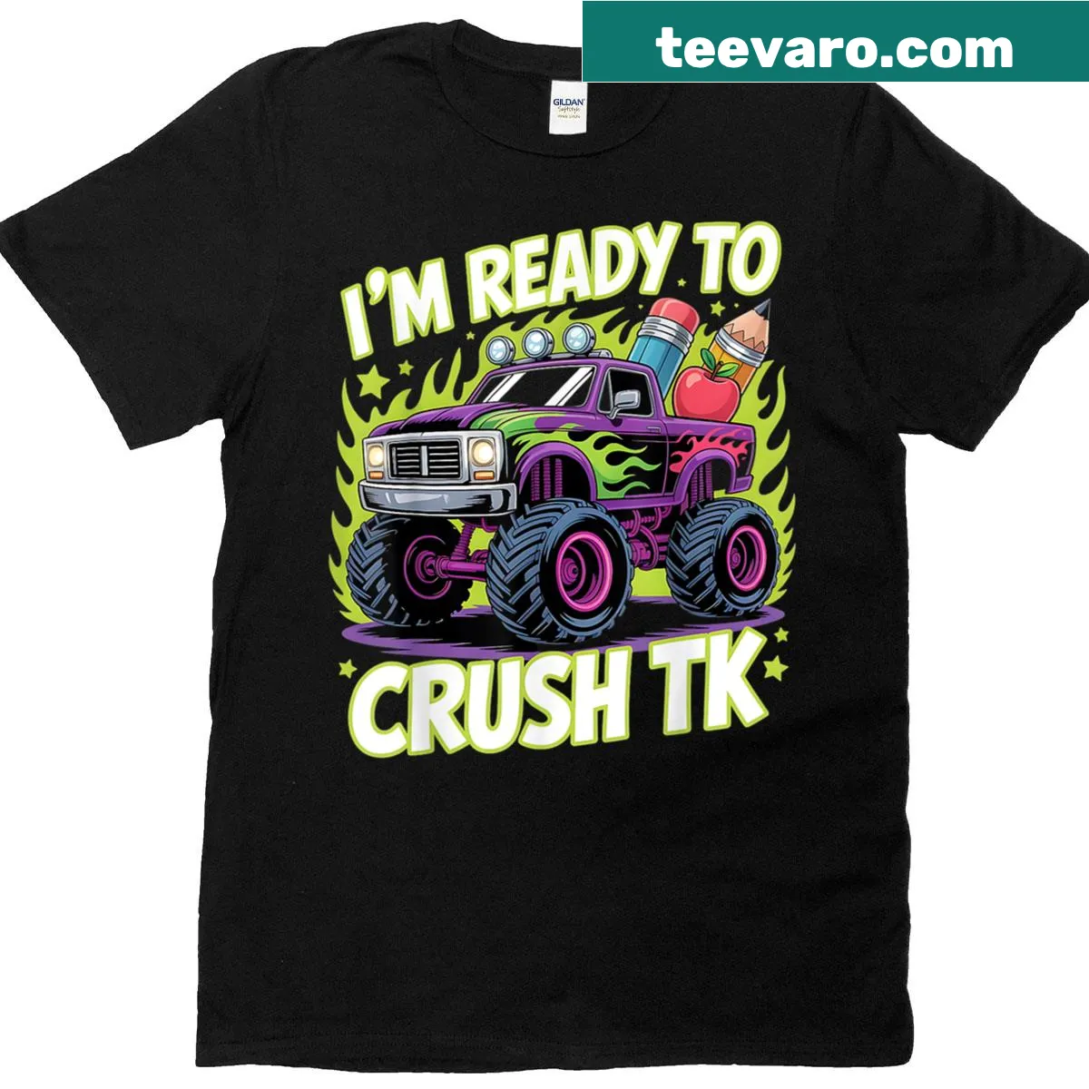 Kid's t-shirt with the motivational quote 'I'm Ready To Crush It!' for school — on a men's t-shirt
