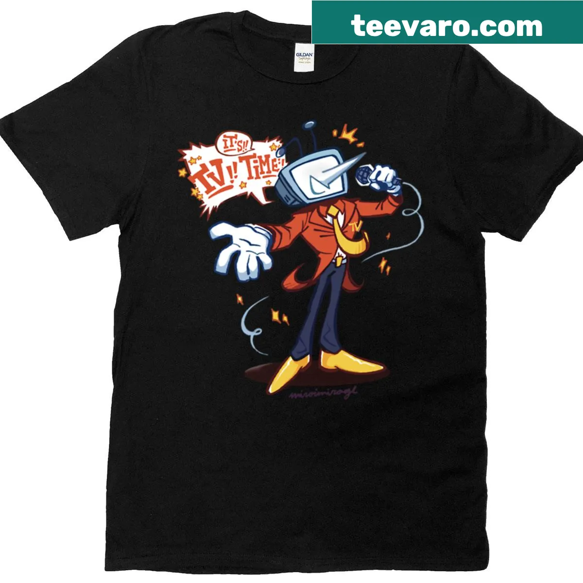 Mr. Tenna Deltarune graphic on a T-shirt, showcasing gaming culture — on a men's t-shirt