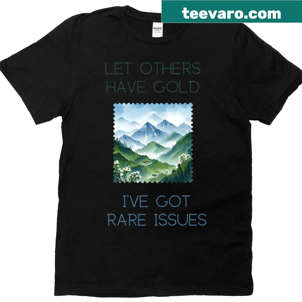 Funny t-shirt with the phrase 'I've Got Rare Issues' — on a men's t-shirt