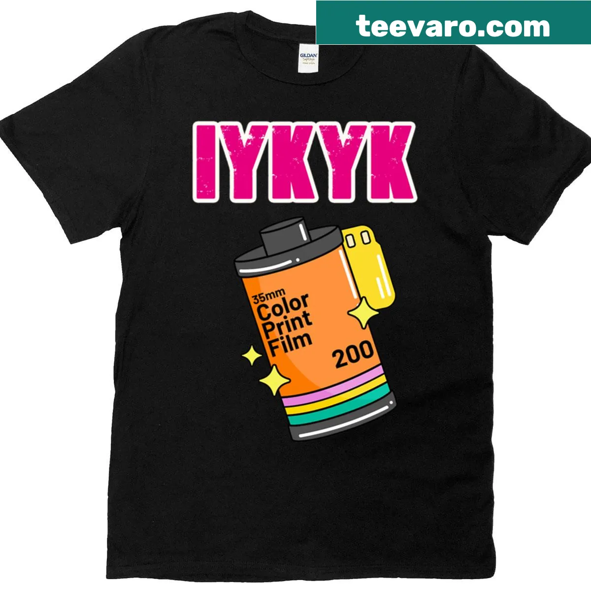 T-shirt with 'Iykyk' text reflecting photography culture — on a men's t-shirt