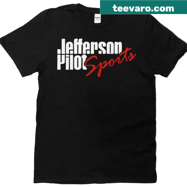Jefferson Pilot emblem graphic on a T-shirt, symbolizing sportsmanship