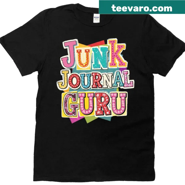 Text design for junk journal enthusiasts on a T-shirt.