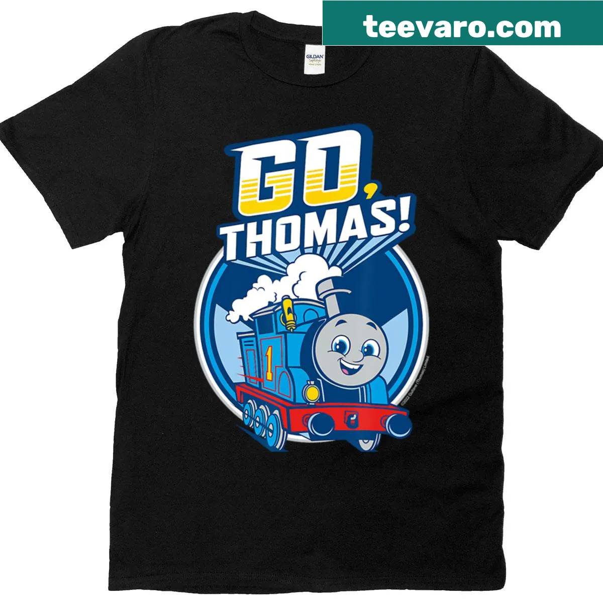 Vintage styled T-shirt with cartoon characters for kids — on a men's t-shirt