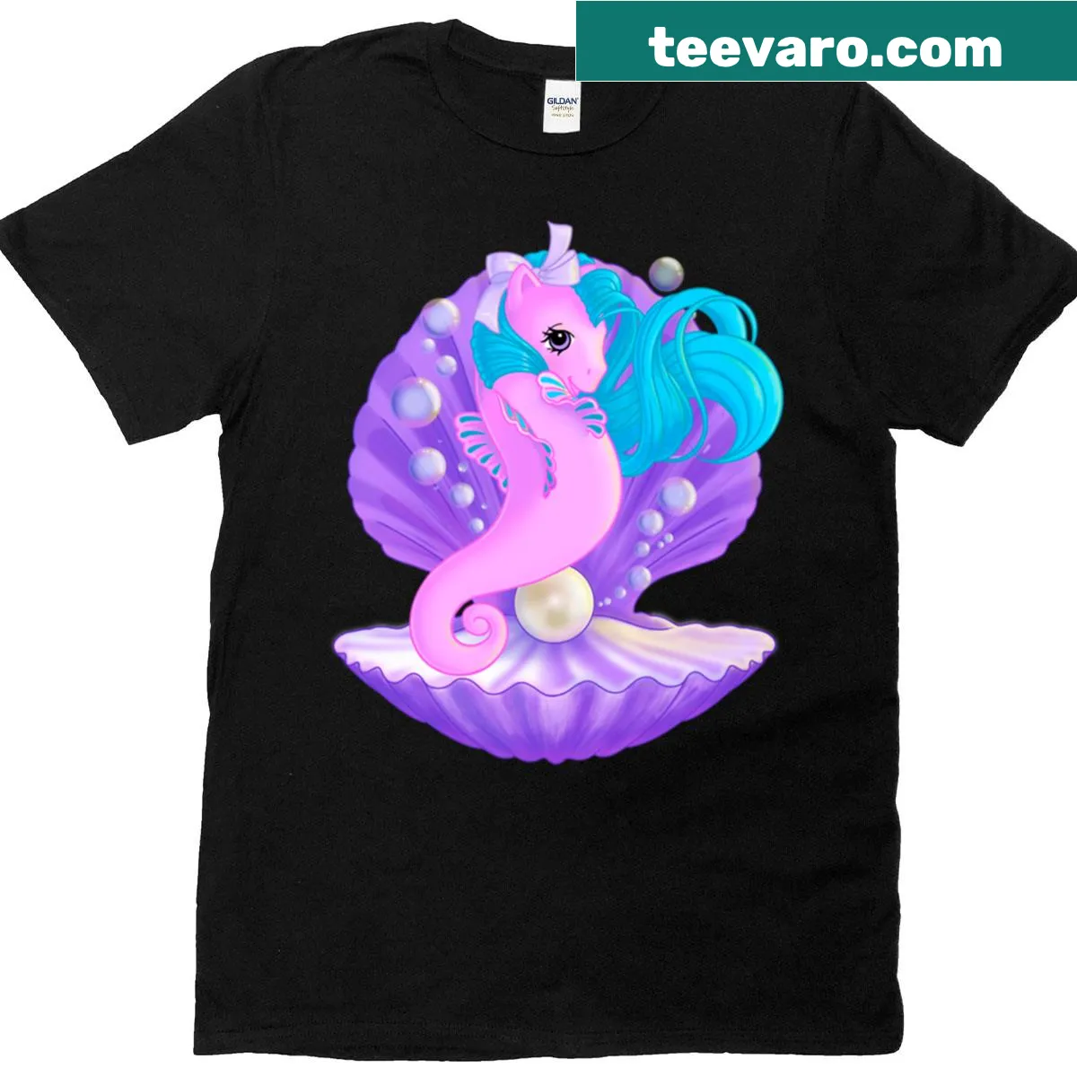 Illustrative T-shirt inspired by magical creatures — on a men's t-shirt