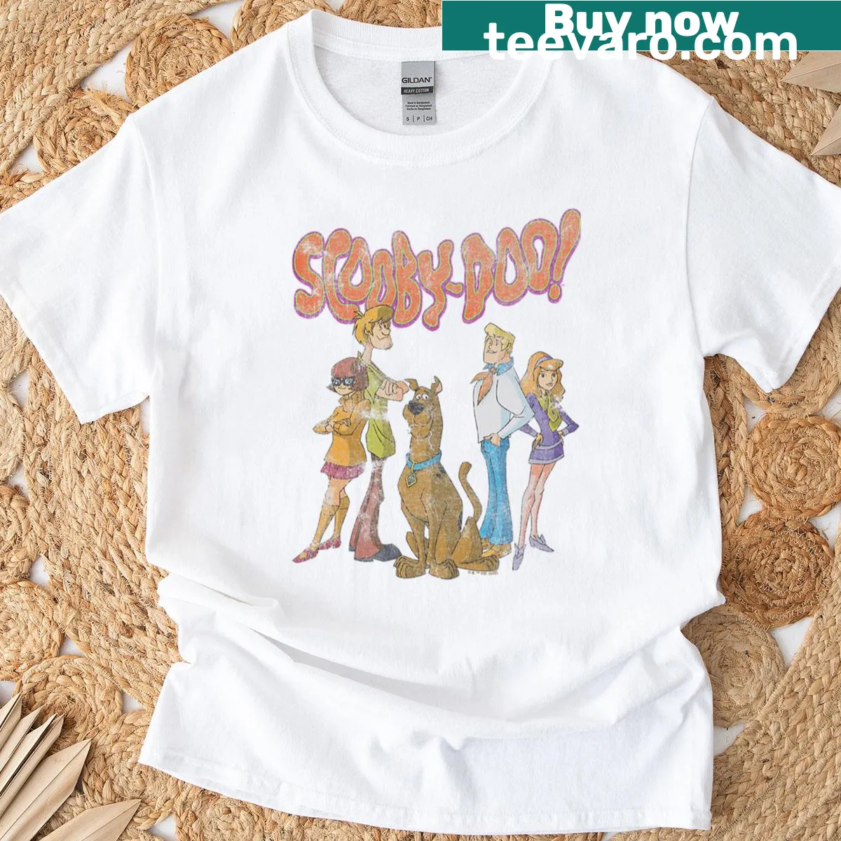 T-shirt featuring a cartoon design related to movies — on a men's t-shirt