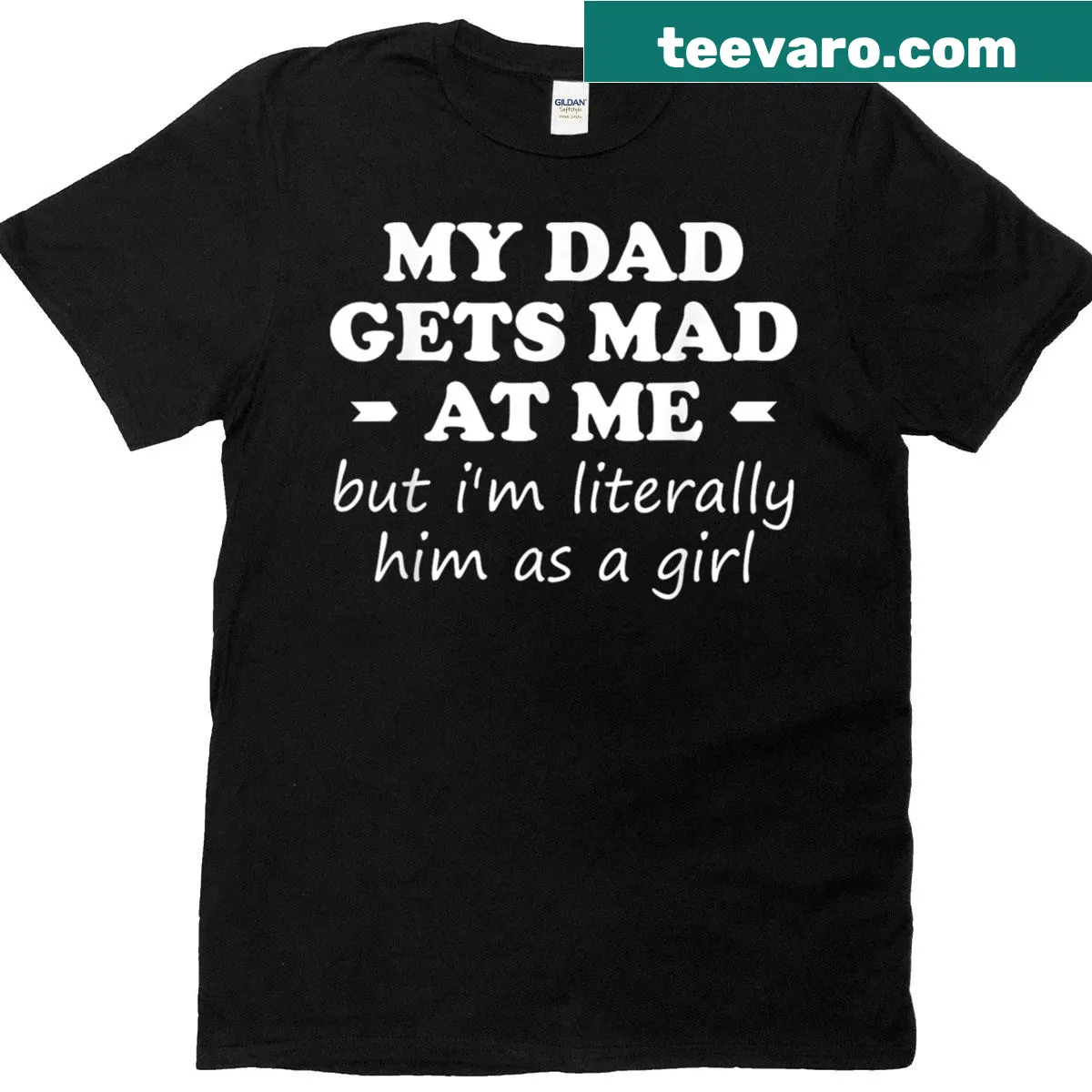 Funny t-shirt about father-daughter similarities — on a men's t-shirt