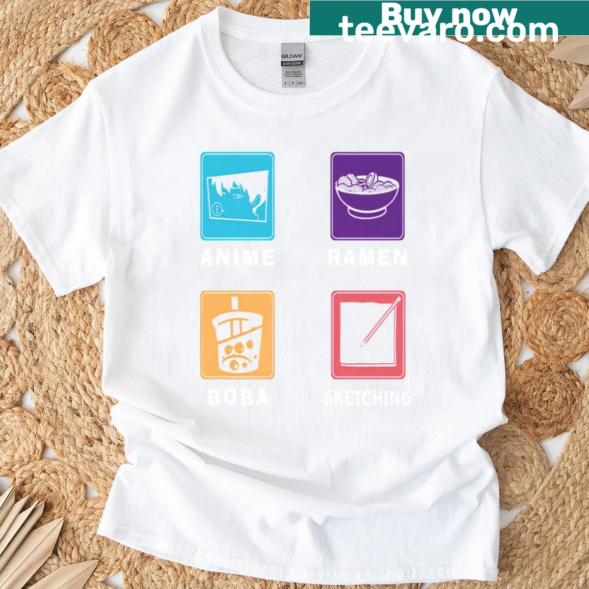 Minimalist tee with the phrase 'My Happy Place' for a positive vibe — on a men's t-shirt