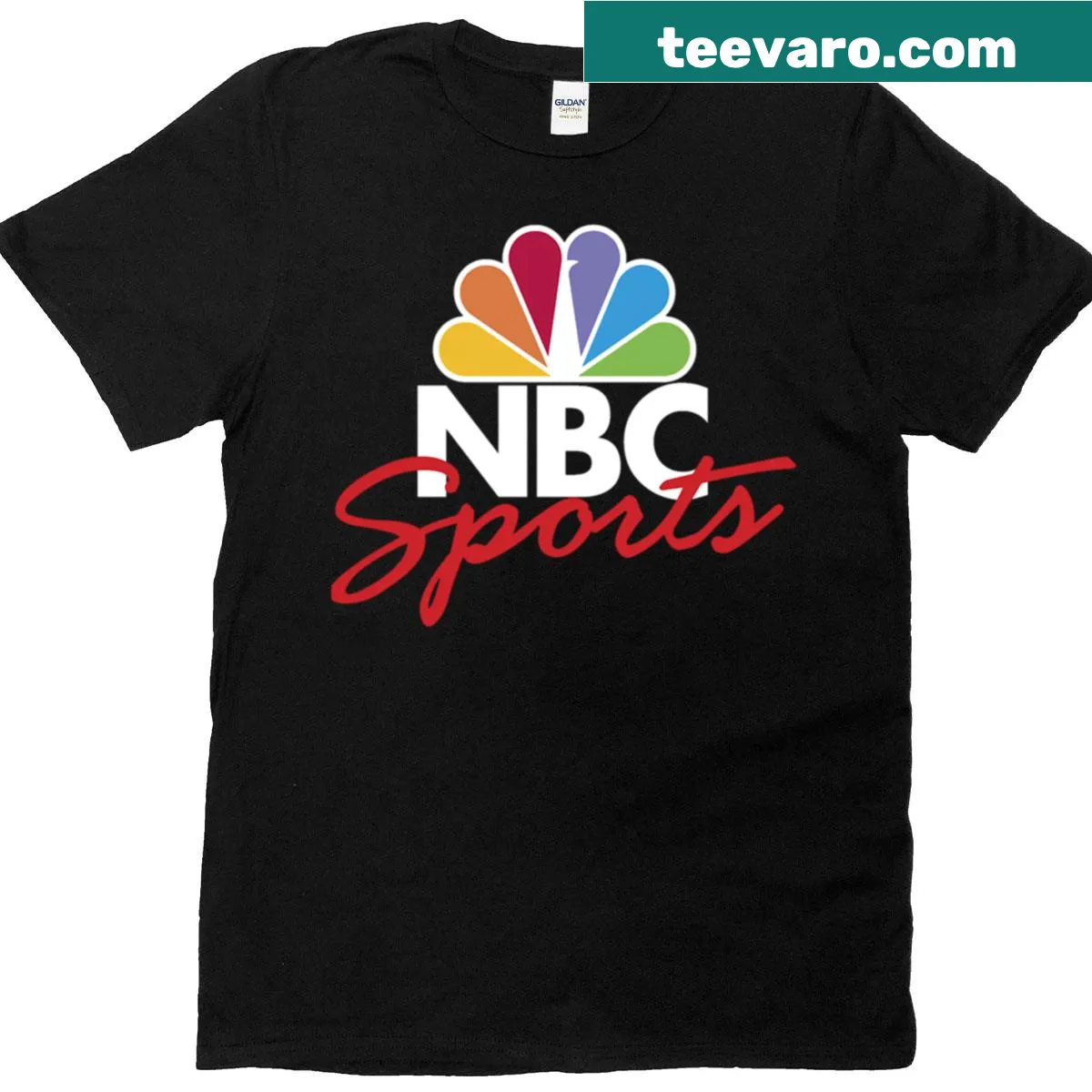 Classic t-shirt with NBC Sports logo — on a men's t-shirt