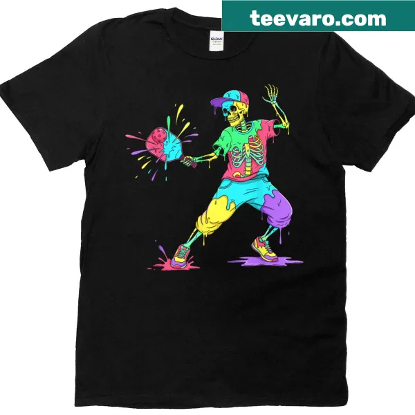 Playful pickleball and ice cream design on a T-shirt