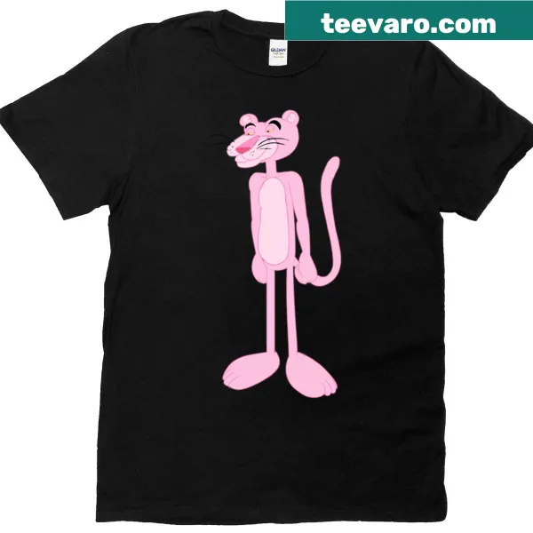 Cartoon t-shirt featuring the Pink Panther character