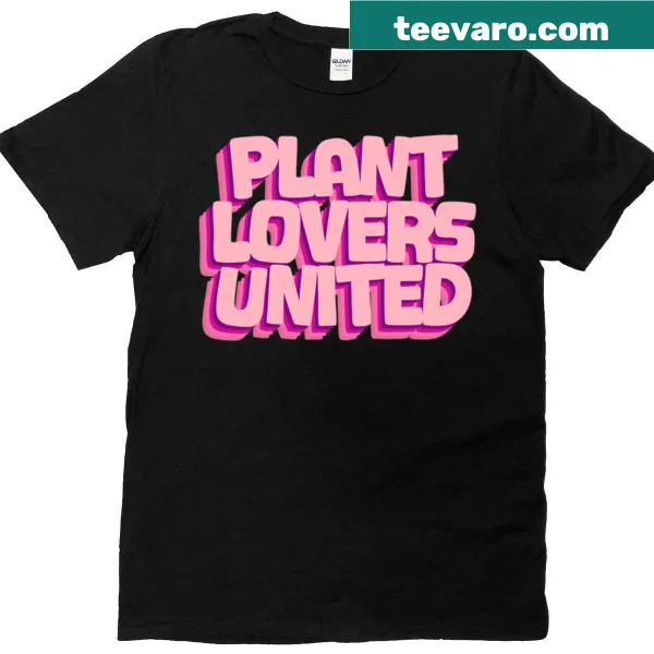 Botanical illustration t-shirt with various green leaves for plant lovers