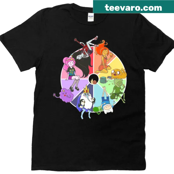 Fun typography t-shirt with the text 'Rainbow Time'