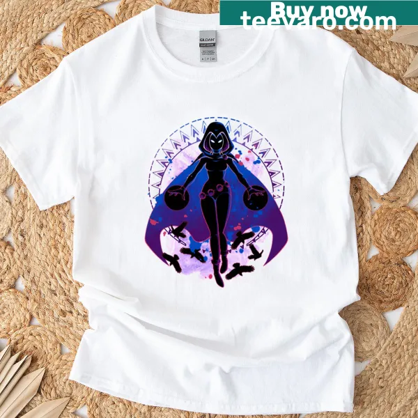 Illustration of a raven silhouette against a shadowy background