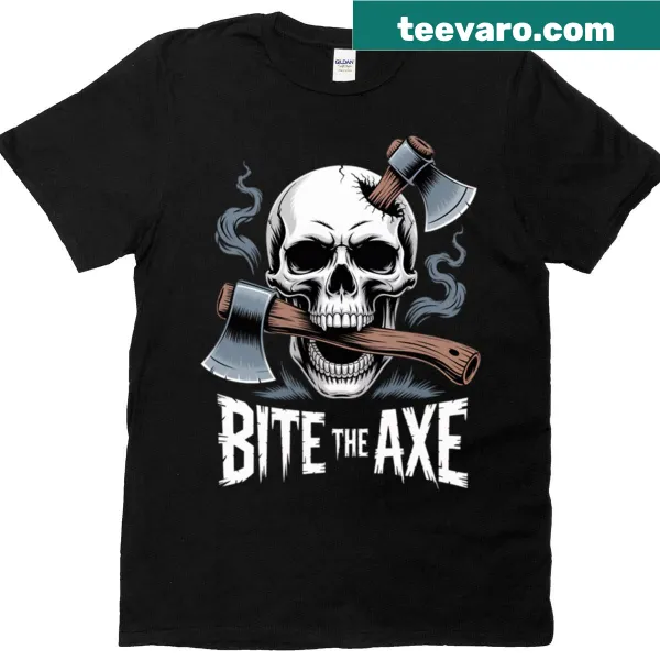 Bold t-shirt featuring a skull and axe graphic