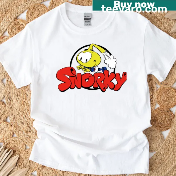 T-shirt featuring Les Snorky from the Snorks cartoon