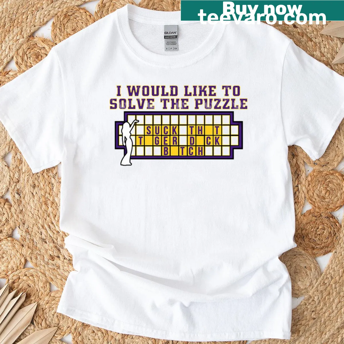 Clever t-shirt featuring engaging typography and puzzle-themed design — on a men's t-shirt