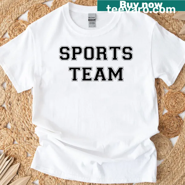 Dynamic Sports Team t-shirt with bold typography expressing team pride