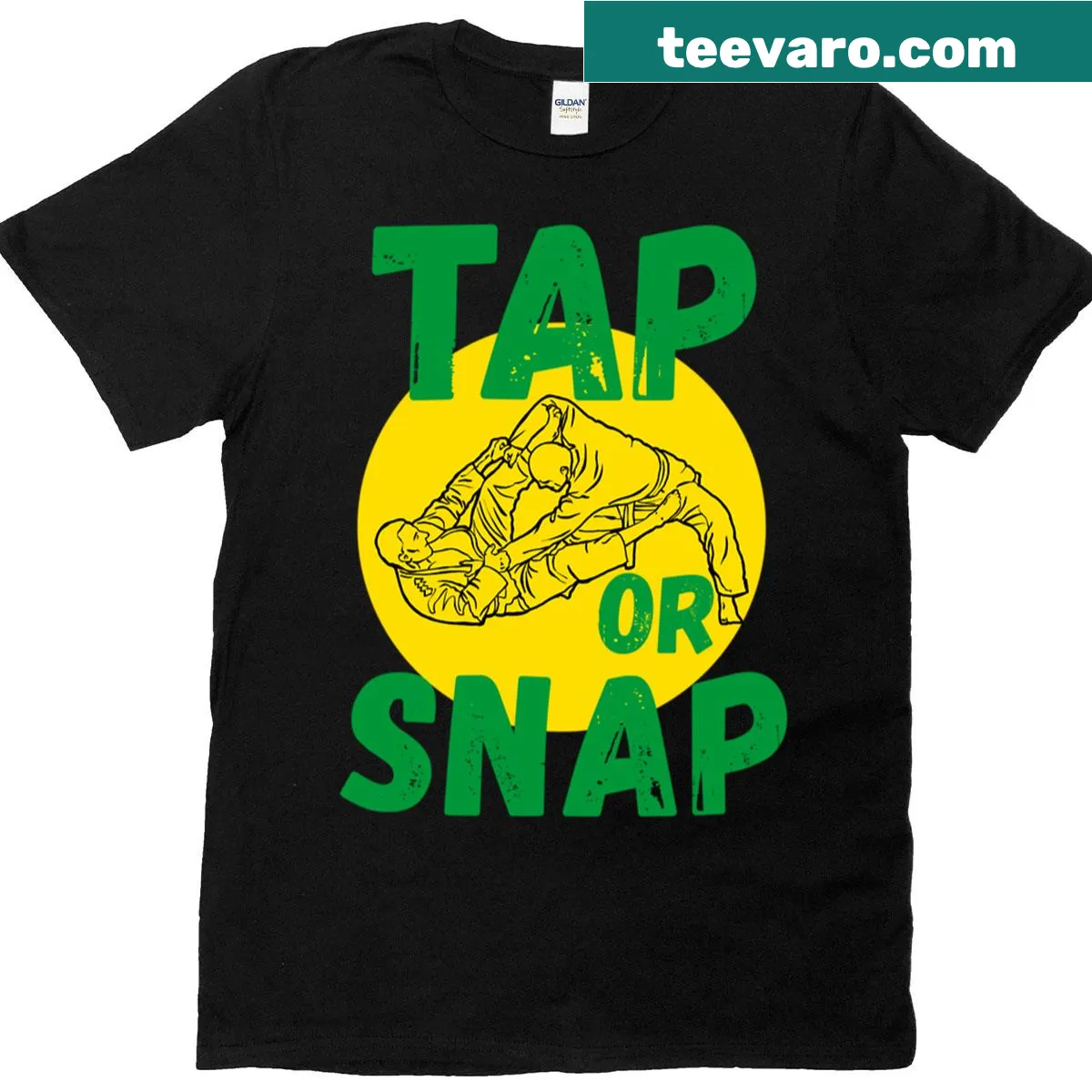 Brazilian Jiu-jitsu inspired design on a fitness T-shirt — on a men's t-shirt