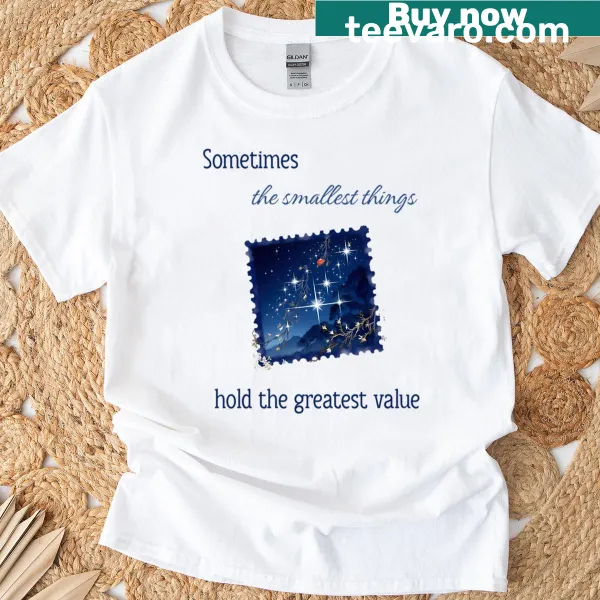 Cartoon shirt celebrating the beauty of small things