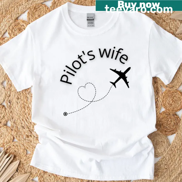 T-shirt featuring a charming graphic celebrating pilots