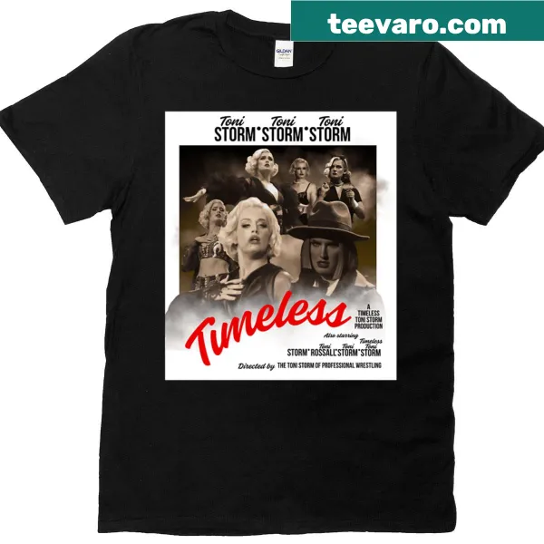 Toni Storm tribute t-shirt with stylish typography design