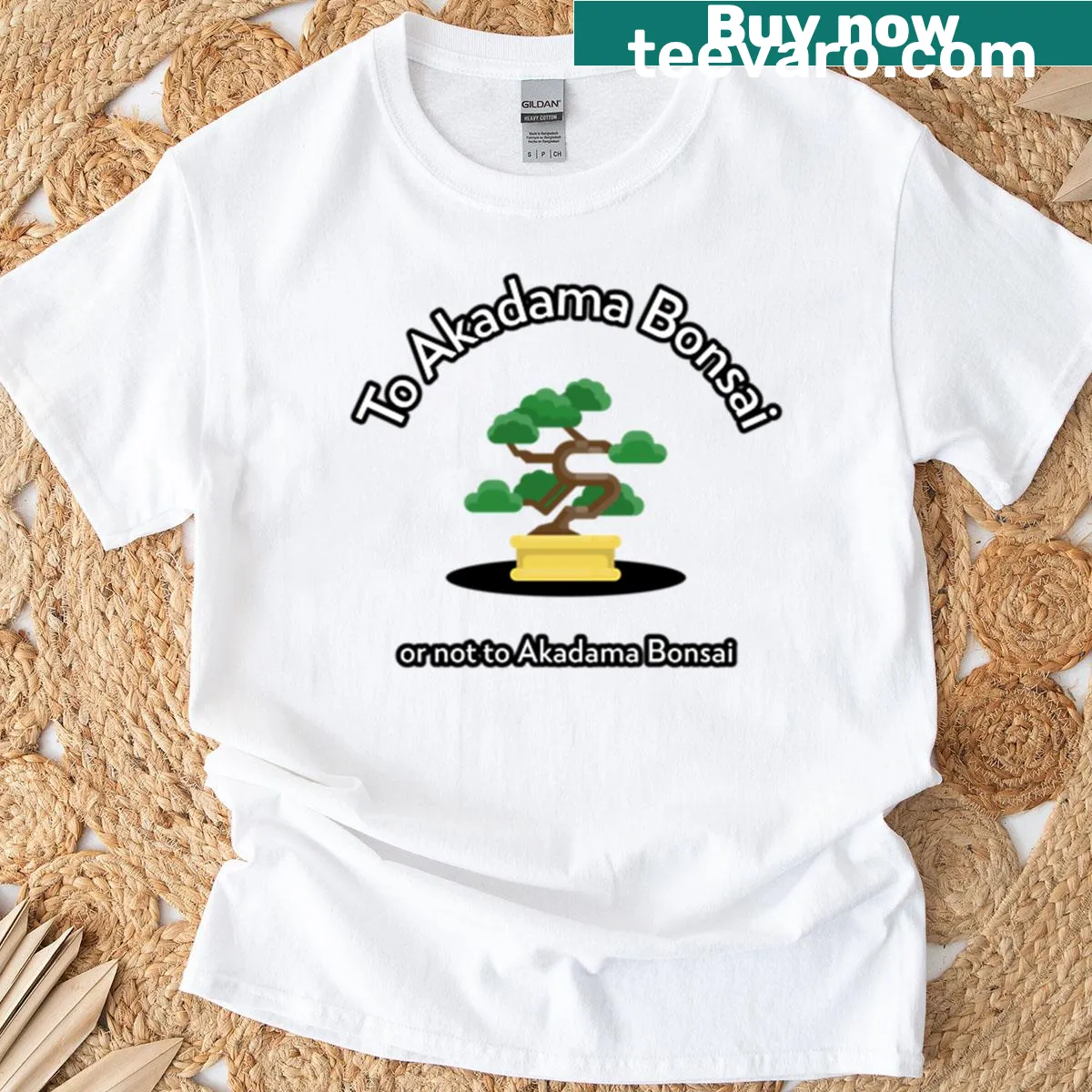 Engaging T-shirt with a bonsai-themed phrase for gardening enthusiasts. — on a men's t-shirt