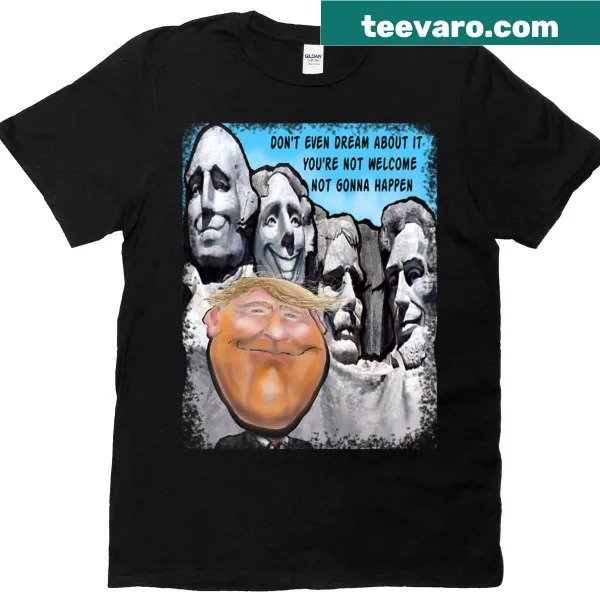 Humorous Trump Mt. Rushmore illustration t-shirt