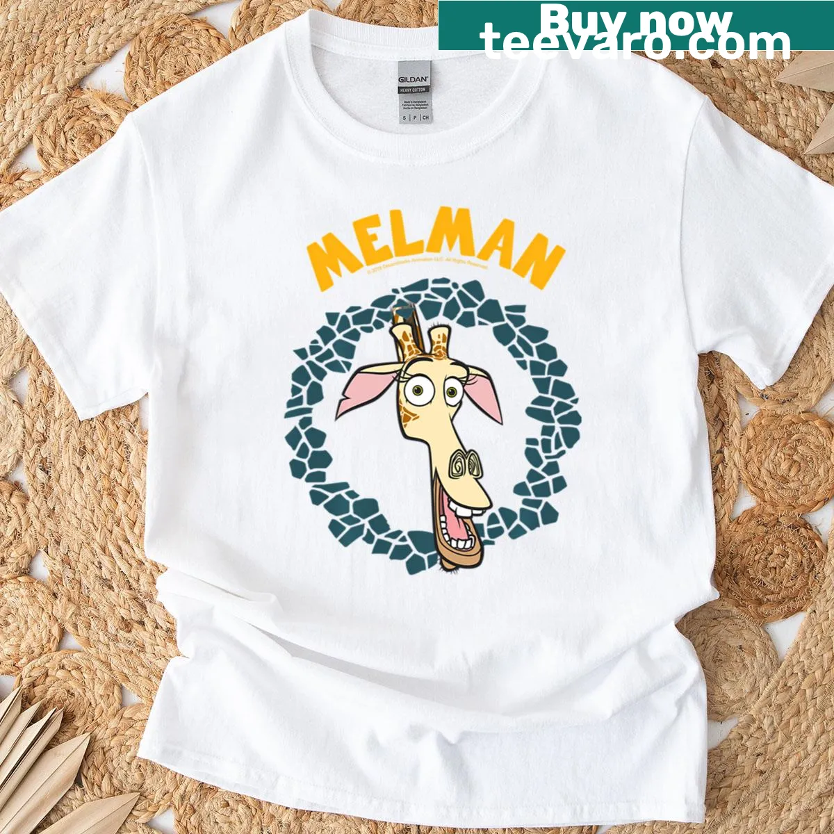 Vintage cartoon characters graphic T-shirt for movie lovers — on a men's t-shirt