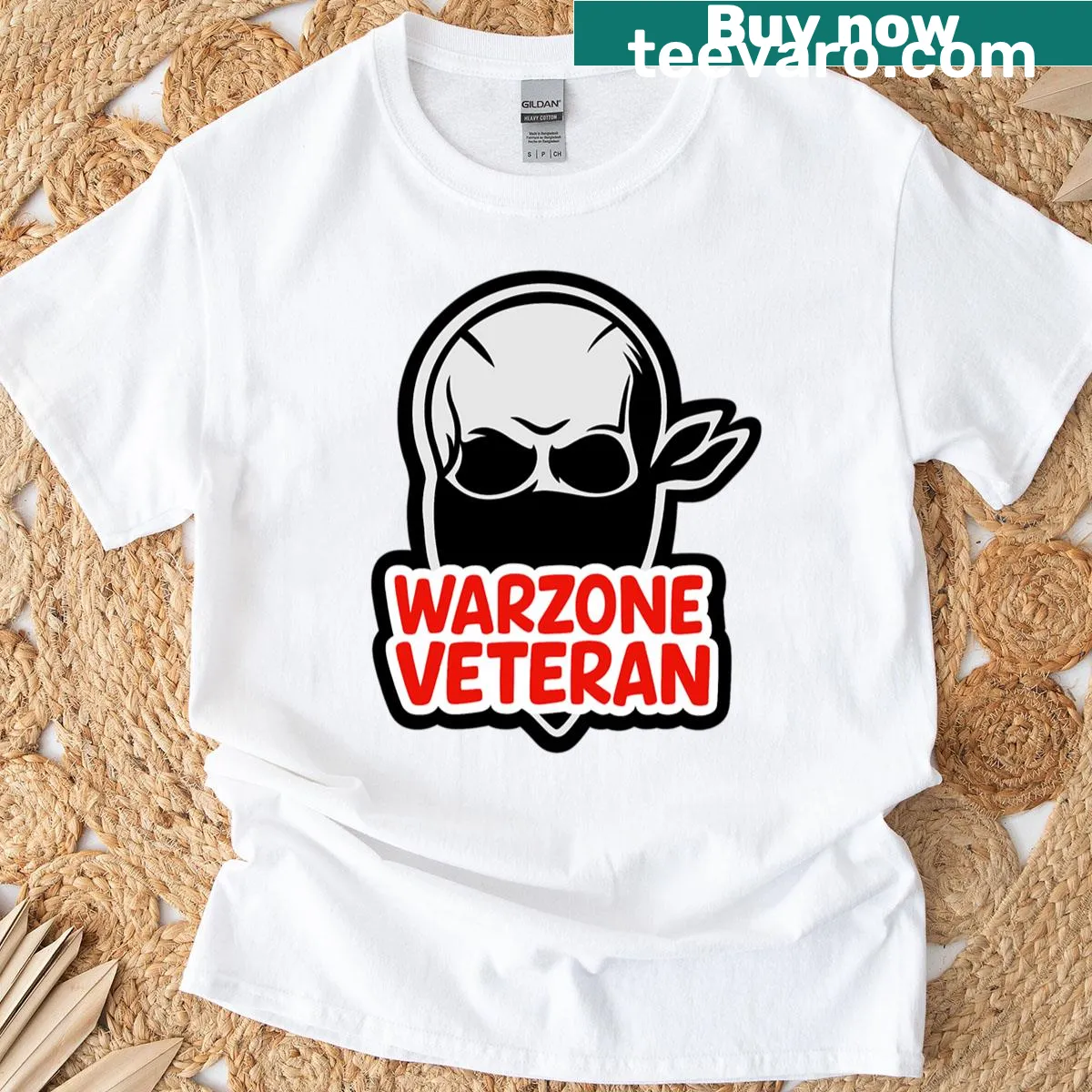 Veteran T-shirt featuring a bold graphic celebrating military service — on a men's t-shirt