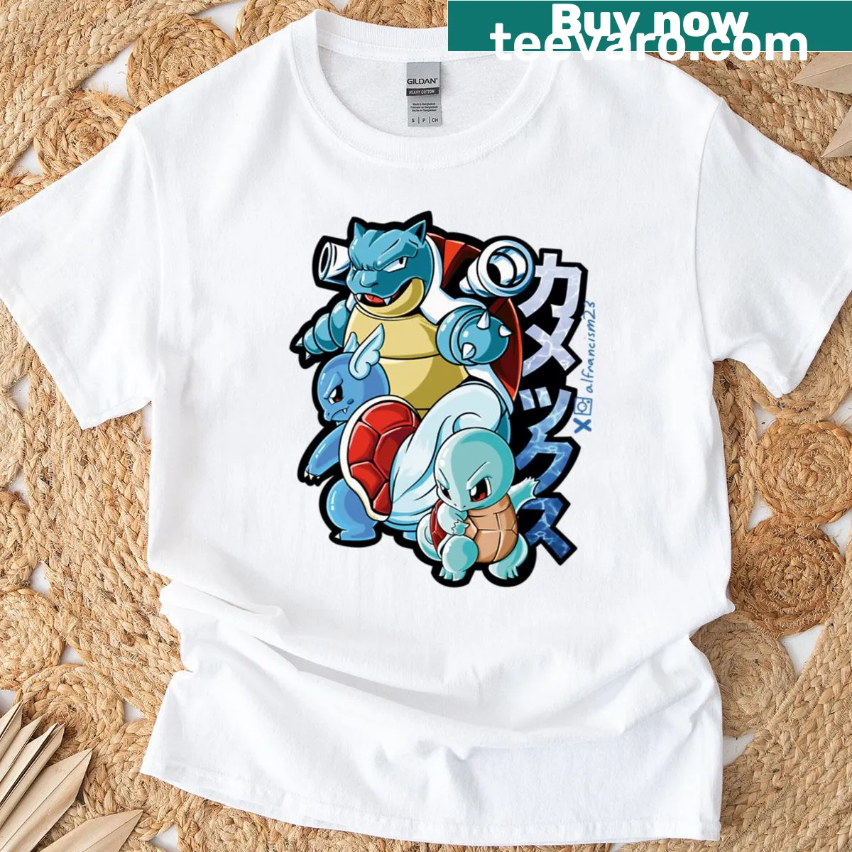 Motivational water-themed graphic on a sporty t-shirt — on a men's t-shirt
