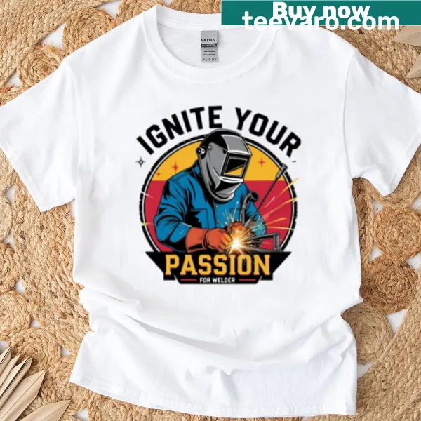 Illustrative T-shirt celebrating the welding hobby