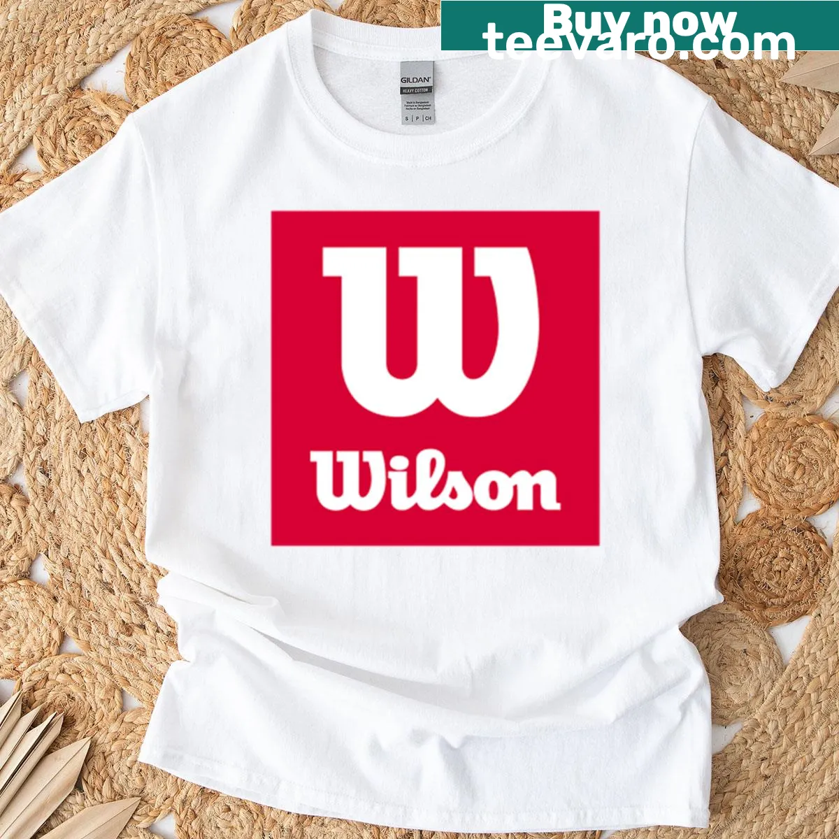 T-shirt featuring the Wilson Golf logo for golfers — on a men's t-shirt