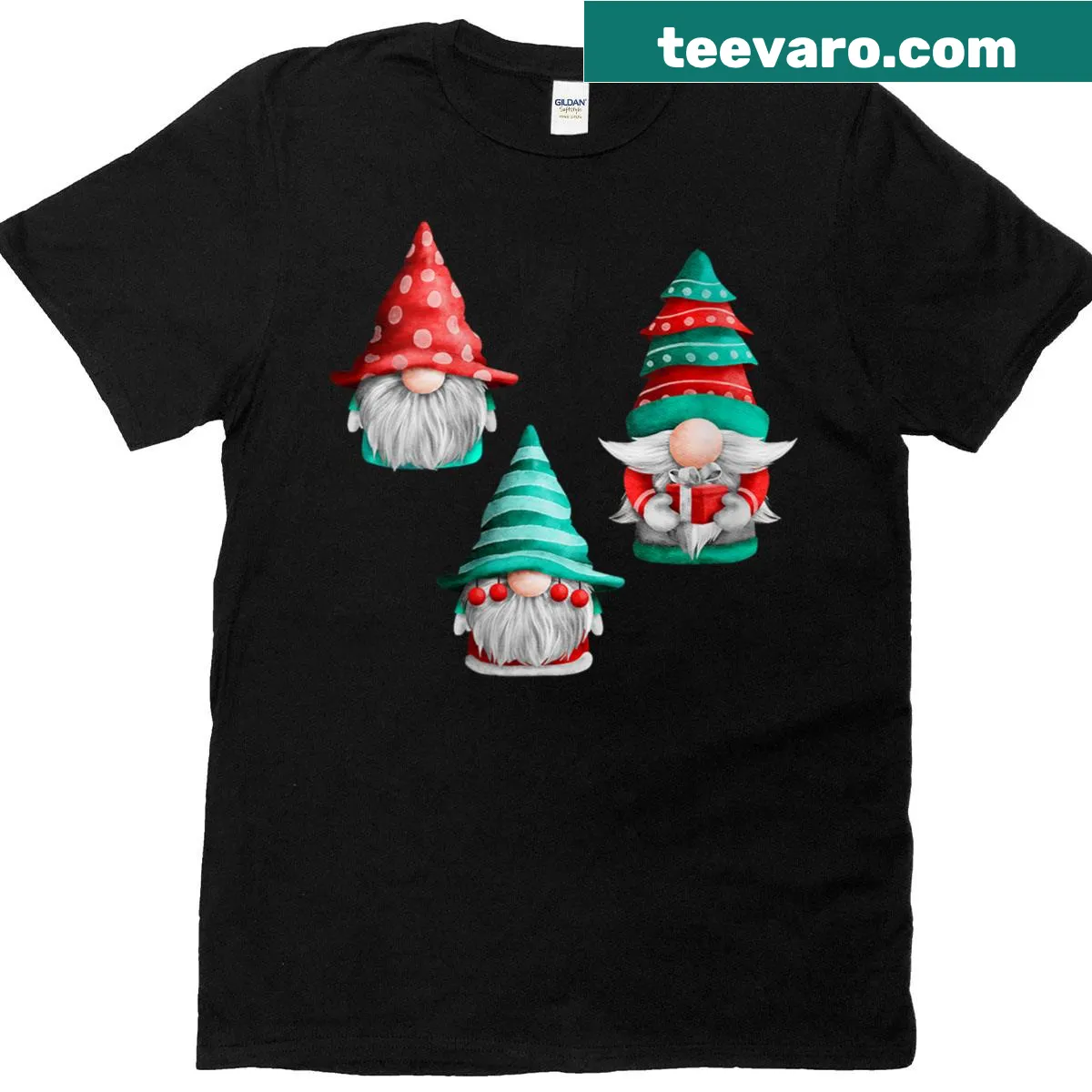 Cute Christmas gnome t-shirt for women — on a men's t-shirt