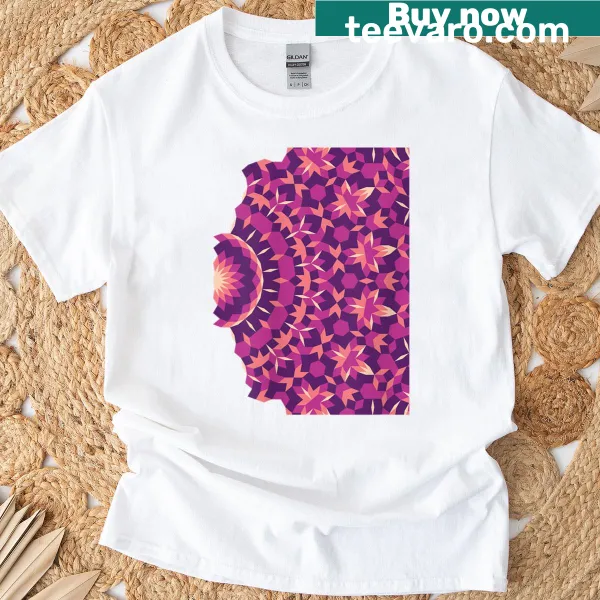 Minimalist t-shirt with a Penrose triangle graphic