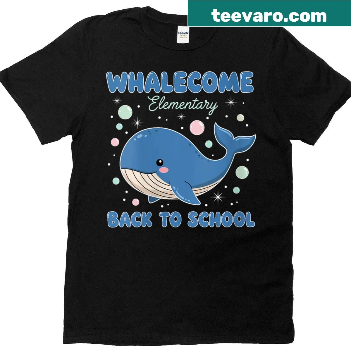 Whale-themed teacher t-shirt with humorous whale illustration and text — on a men's t-shirt