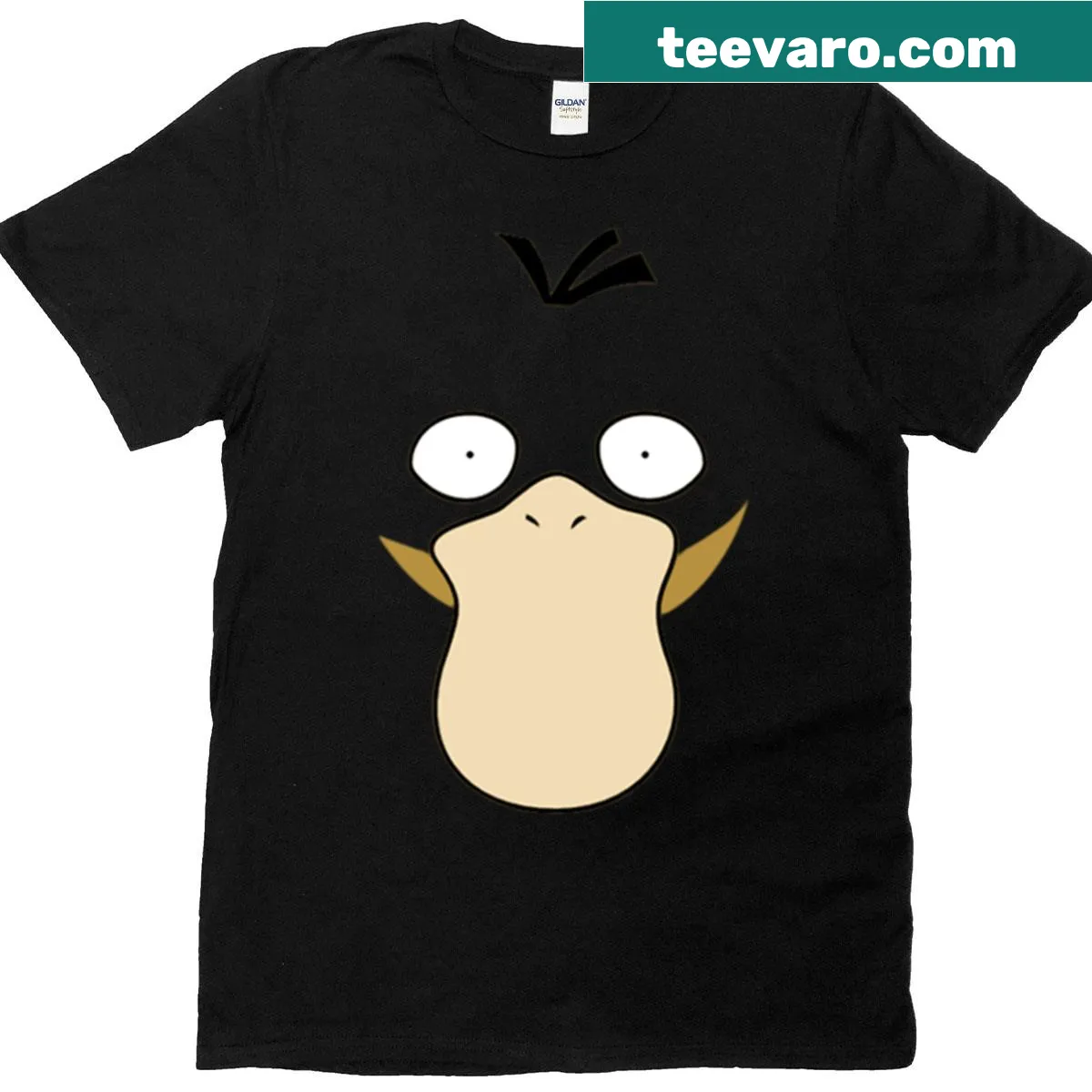 Playful t-shirt featuring an adorable yellow duck graphic — on a men's t-shirt